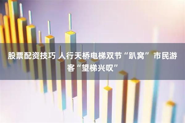 股票配资技巧 人行天桥电梯双节“趴窝” 市民游客“望梯兴叹”